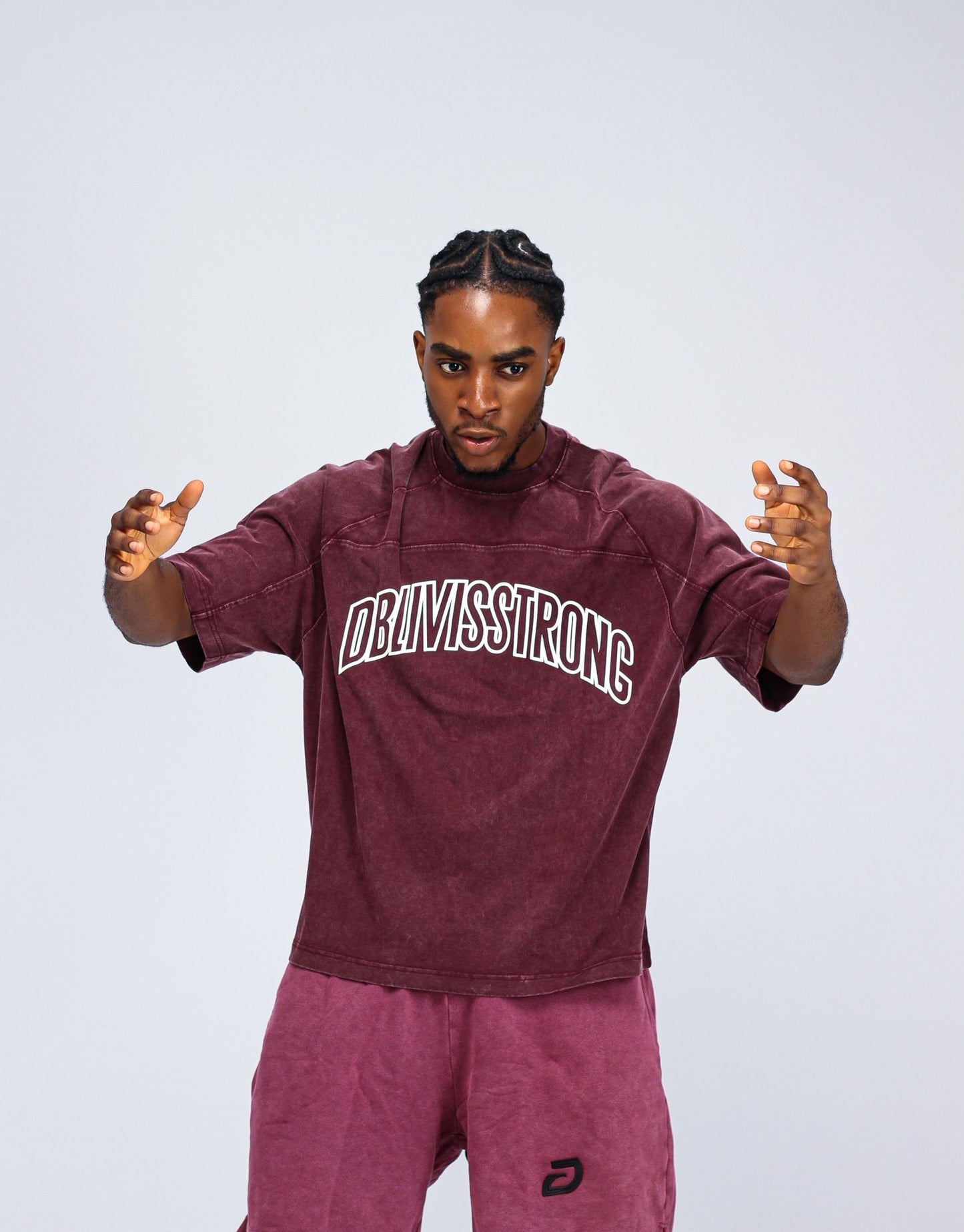 Acid - Washed T-Shirt and Shorts Set - DBISFIT