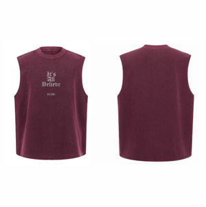 Believe Strength Club Oversized Sleeveless Tank (PLAIN)