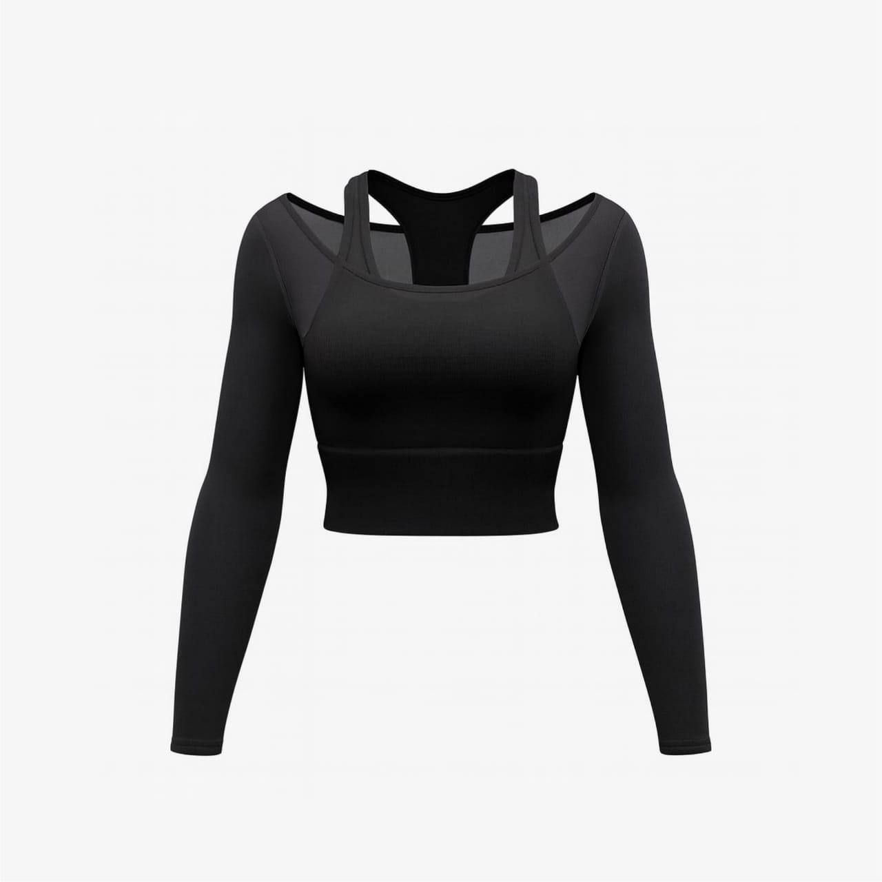 Layer Mesh Long - Sleeve Top - DBISFIT