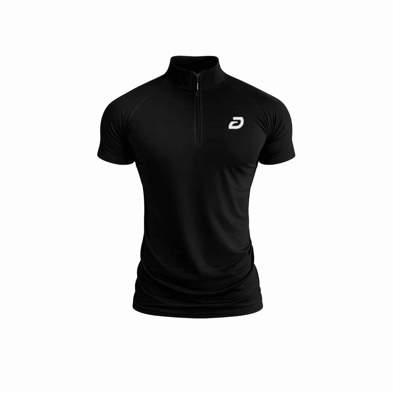 Zip - up Compression Short - sleeve Top - DBISFIT